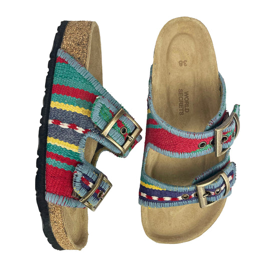 Stripe - UK 5 Kilim Sandals
