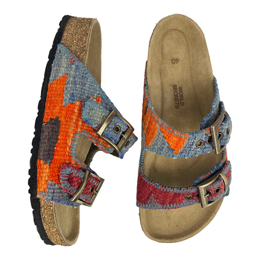 Tangerine - UK 7 Kilim Sandals