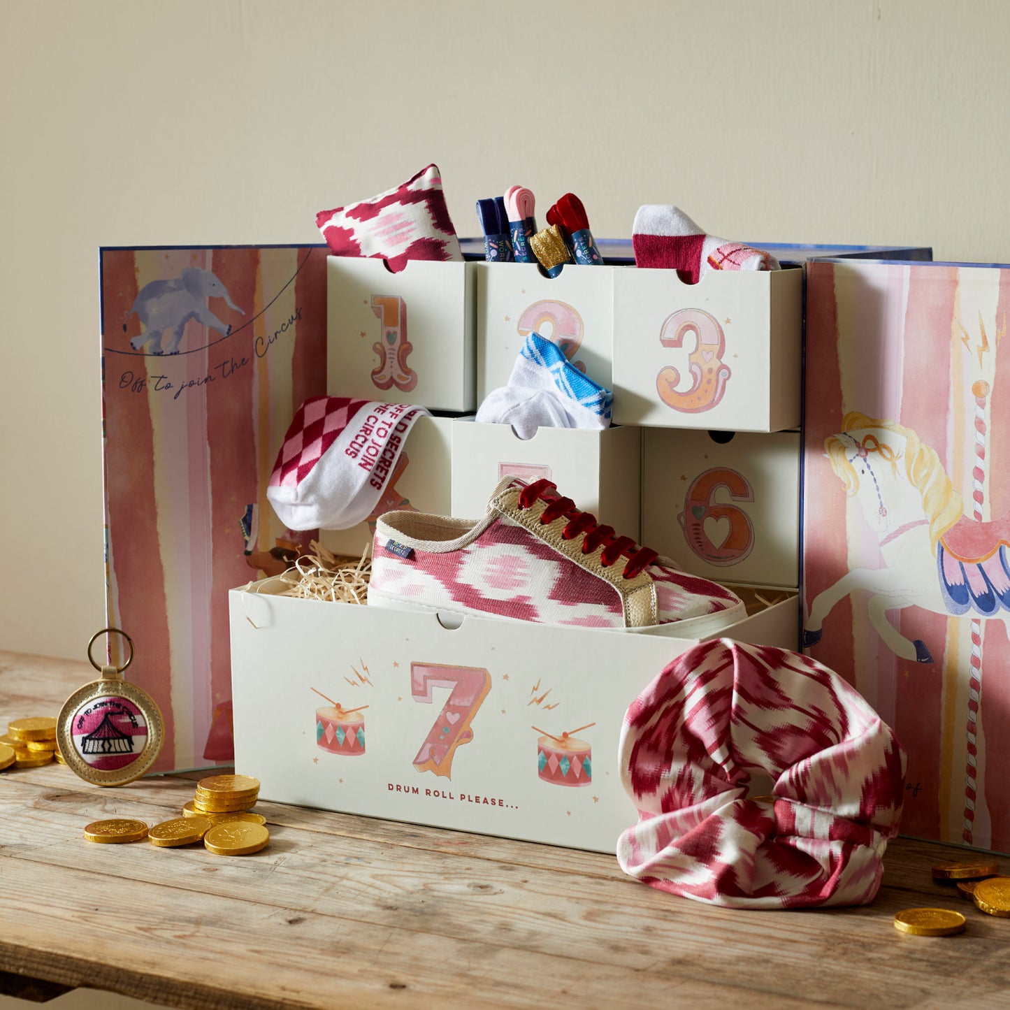 7 Days of Magic Calendar - Ikat Clutch in colour of your choice