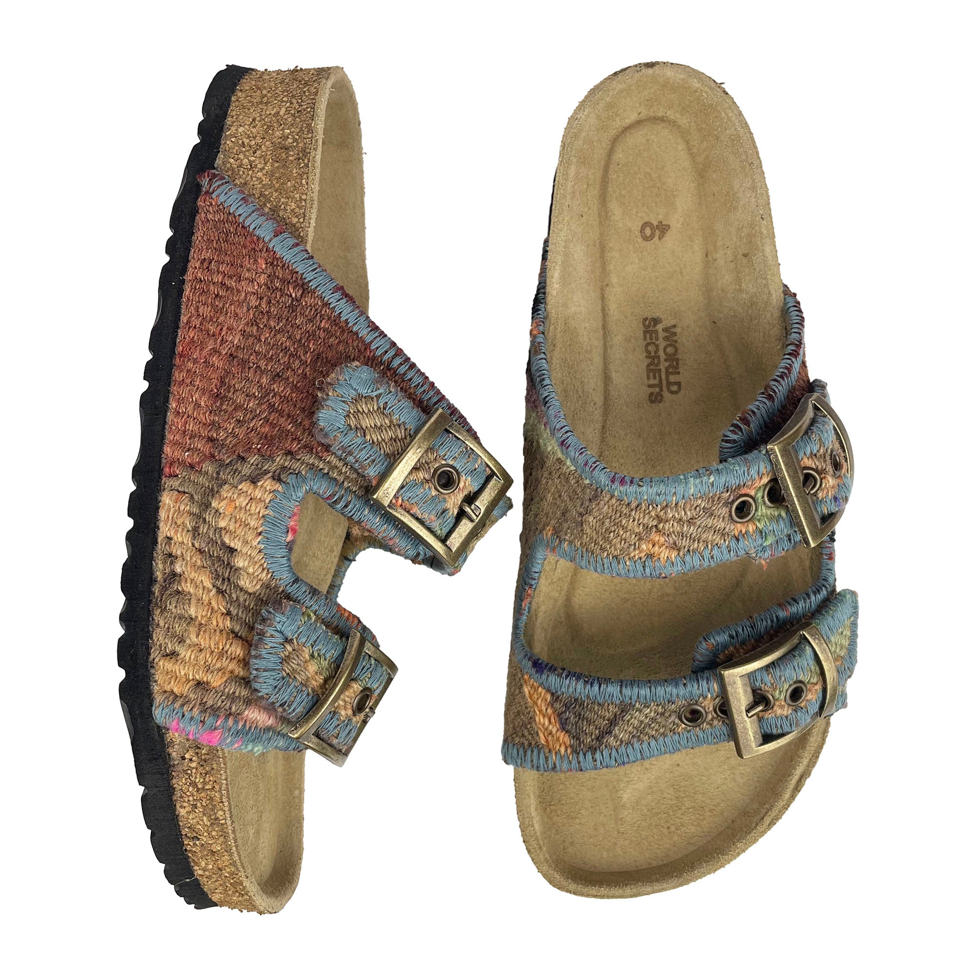 Dusk - UK 7 Kilim Sandals