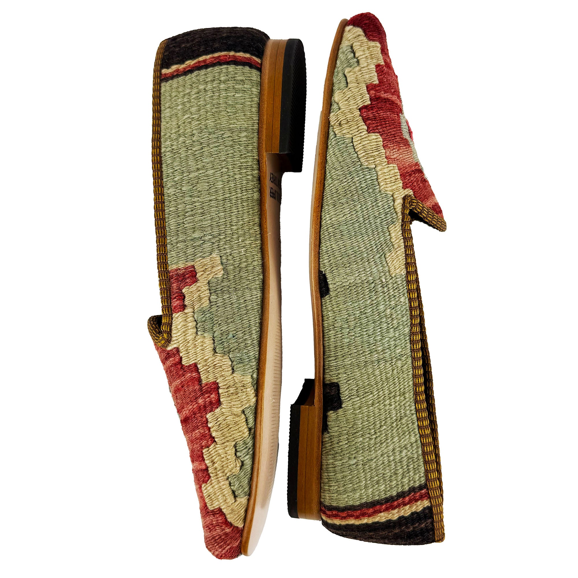 Lime - UK 9 Ladies Kilim Shoe