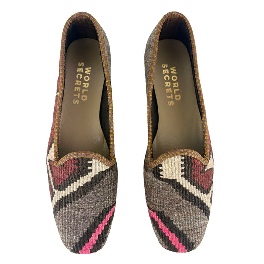 Leaf - UK 6 Ladies Kilim Shoe