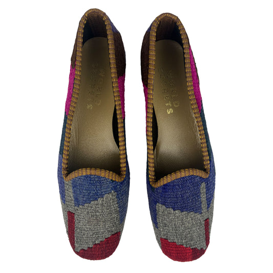 Brick - UK 5 Ladies Kilim Shoe