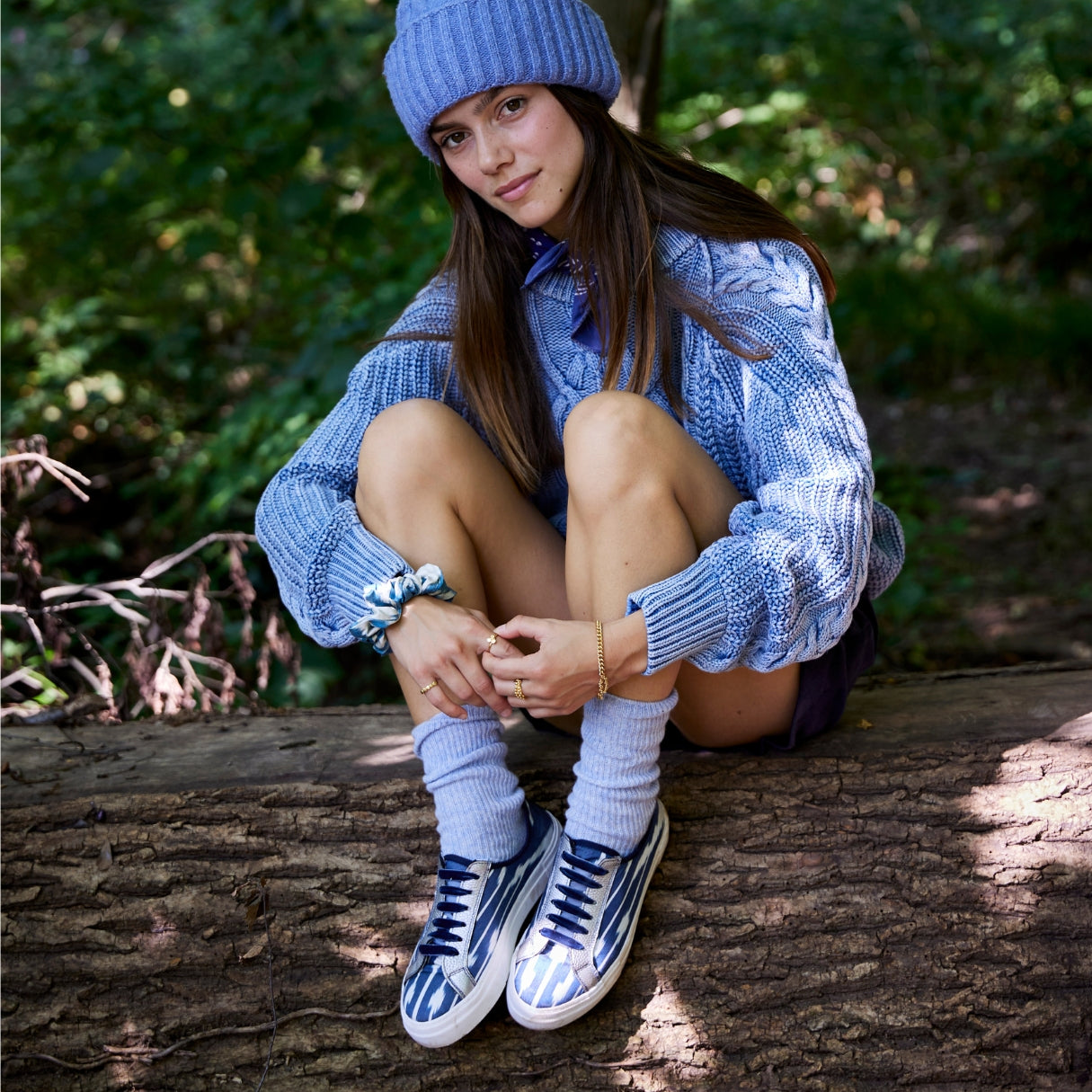 Midnight Blue - 'She Who Dares' Sneakers