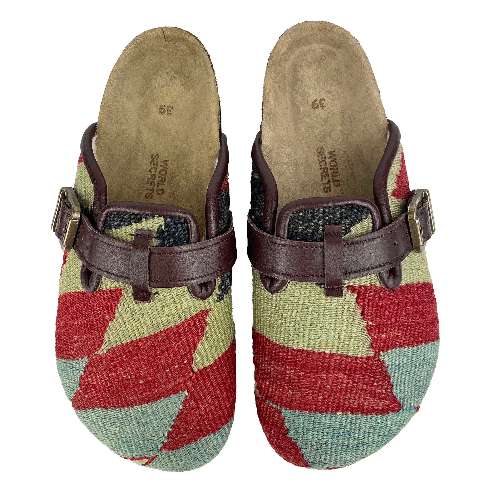 Leafy - UK 6 Ladies Carpet Clog
