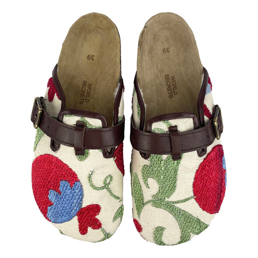 Rosa - UK 6 Suzani Clog