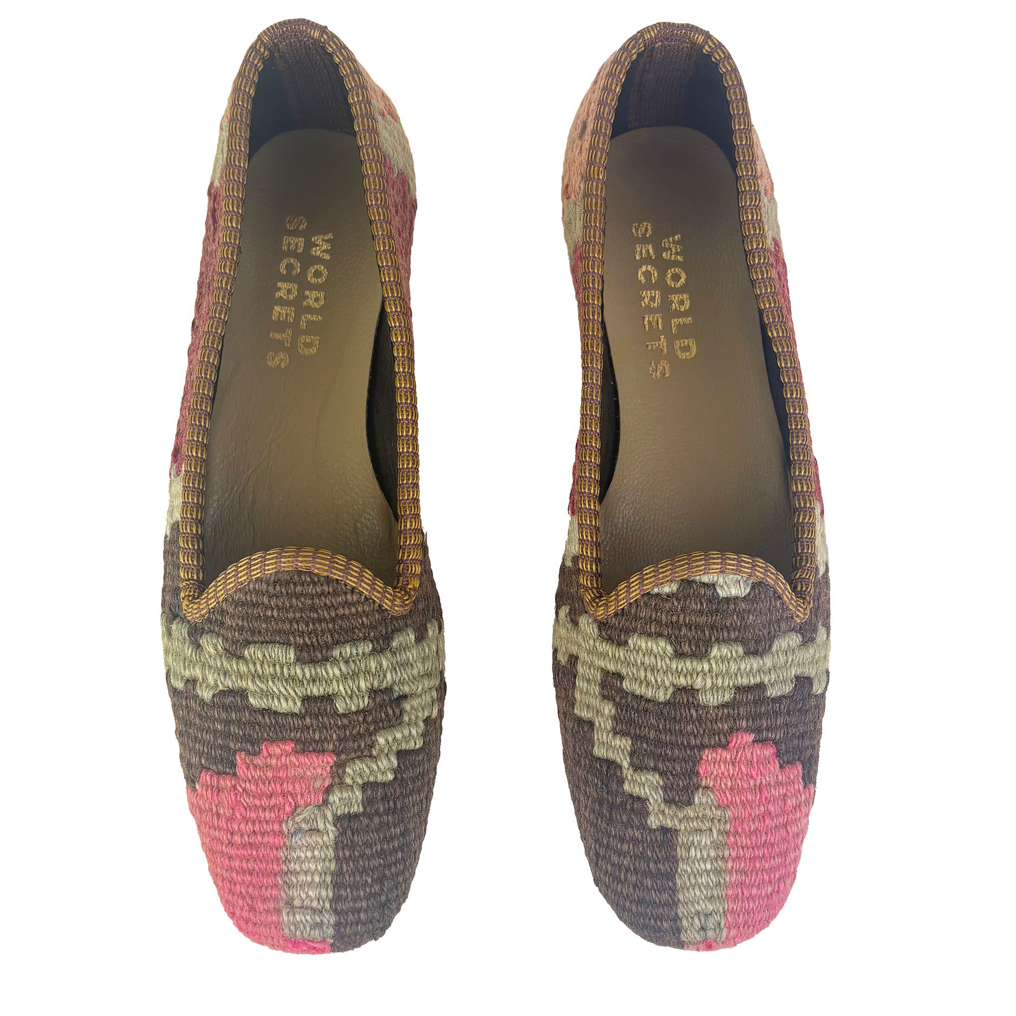 Maroon - UK 7 Ladies Kilim Shoe