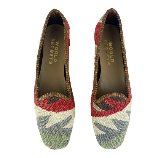 Checker - UK 5 Ladies Kilim Shoe