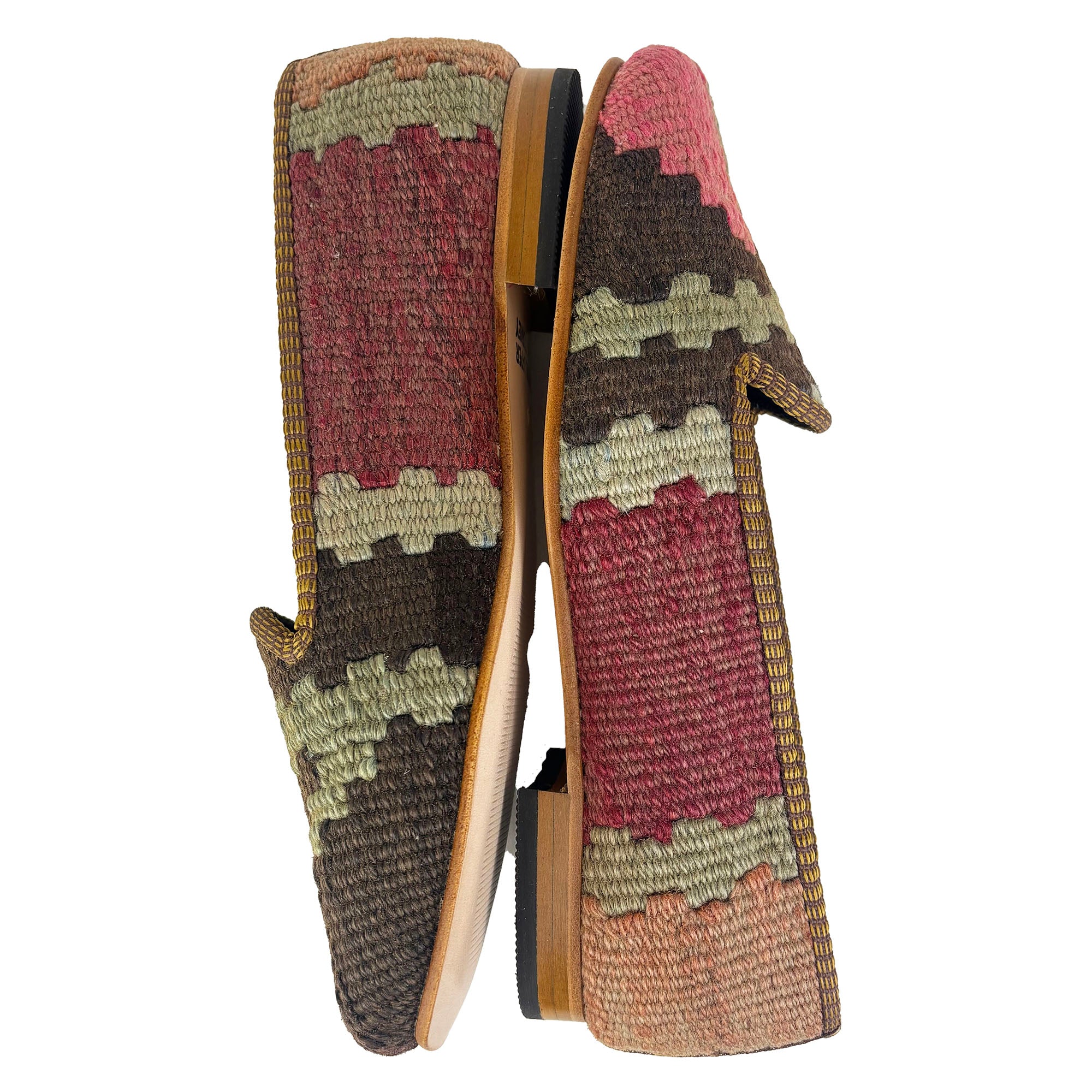 Maroon - UK 7 Ladies Kilim Shoe