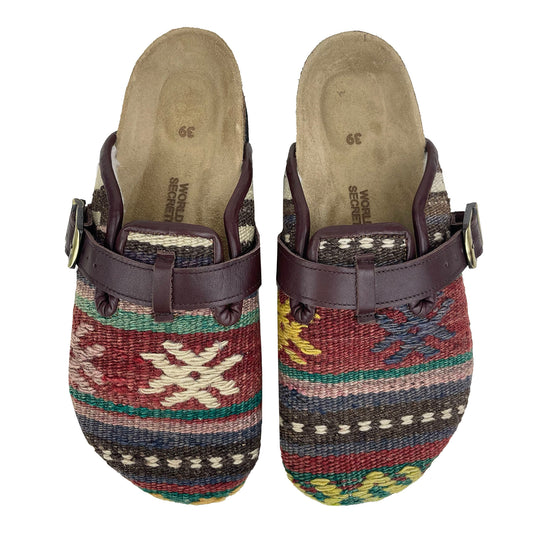 Brick - UK 6 Ladies Carpet Clog