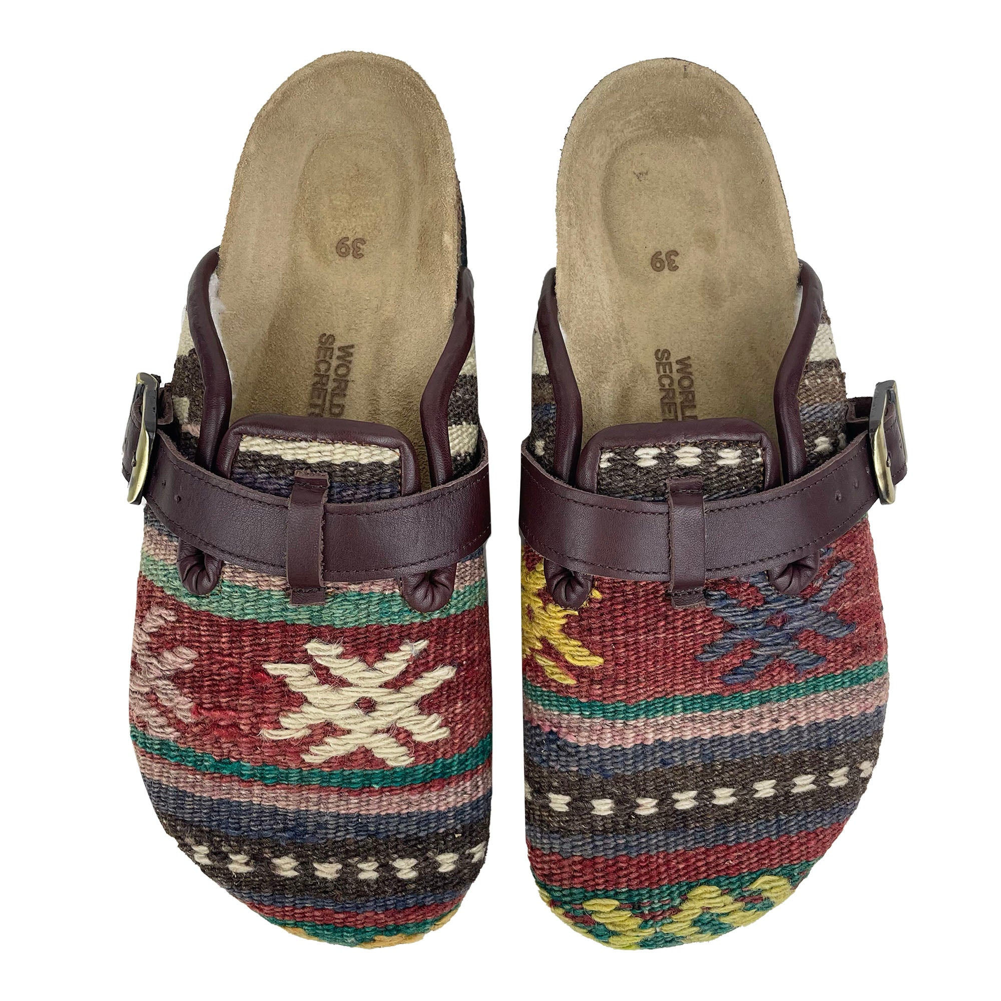 Brick - UK 6 Ladies Carpet Clog