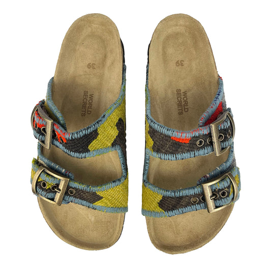 Moss - UK 6 Kilim Sandals