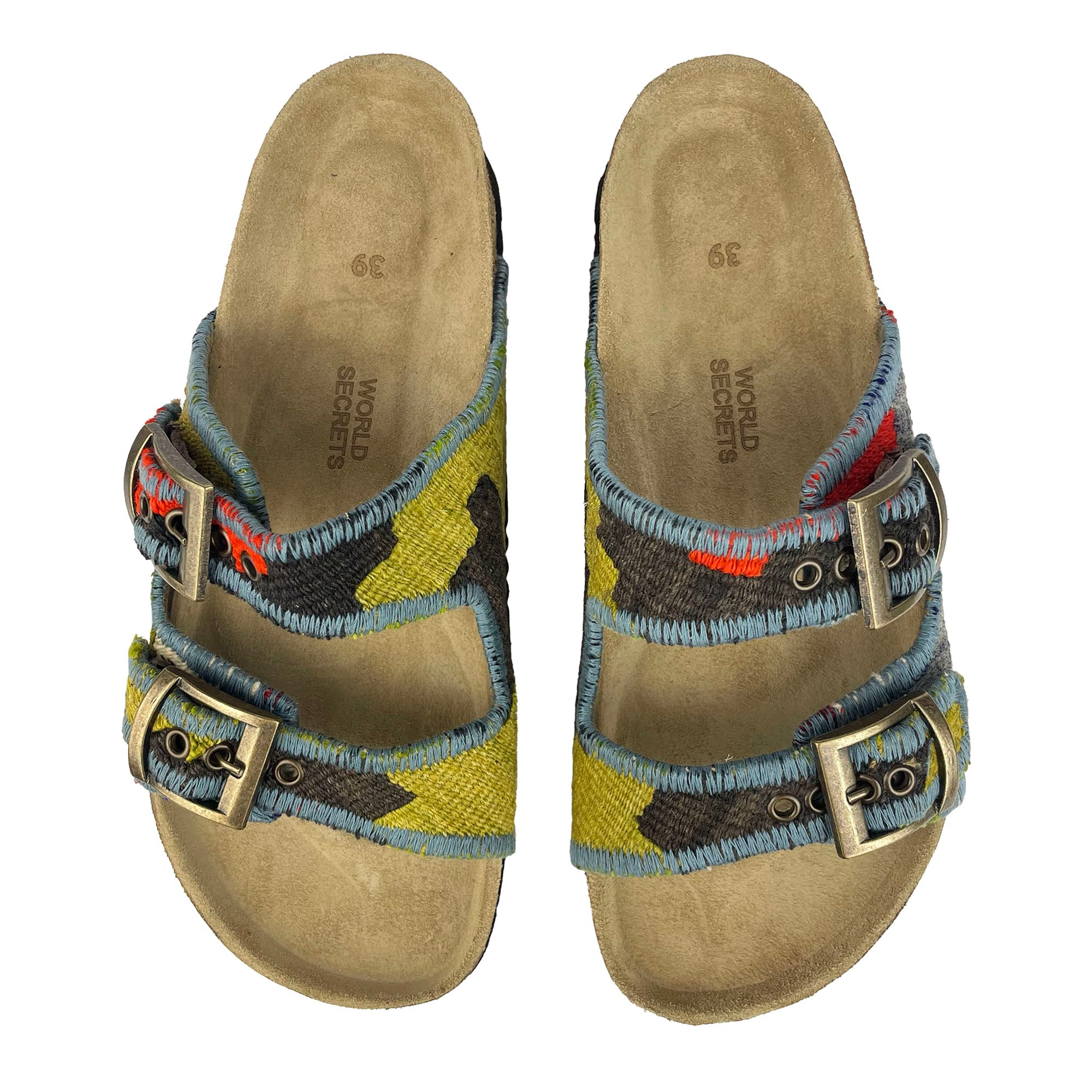 Moss - UK 6 Kilim Sandals
