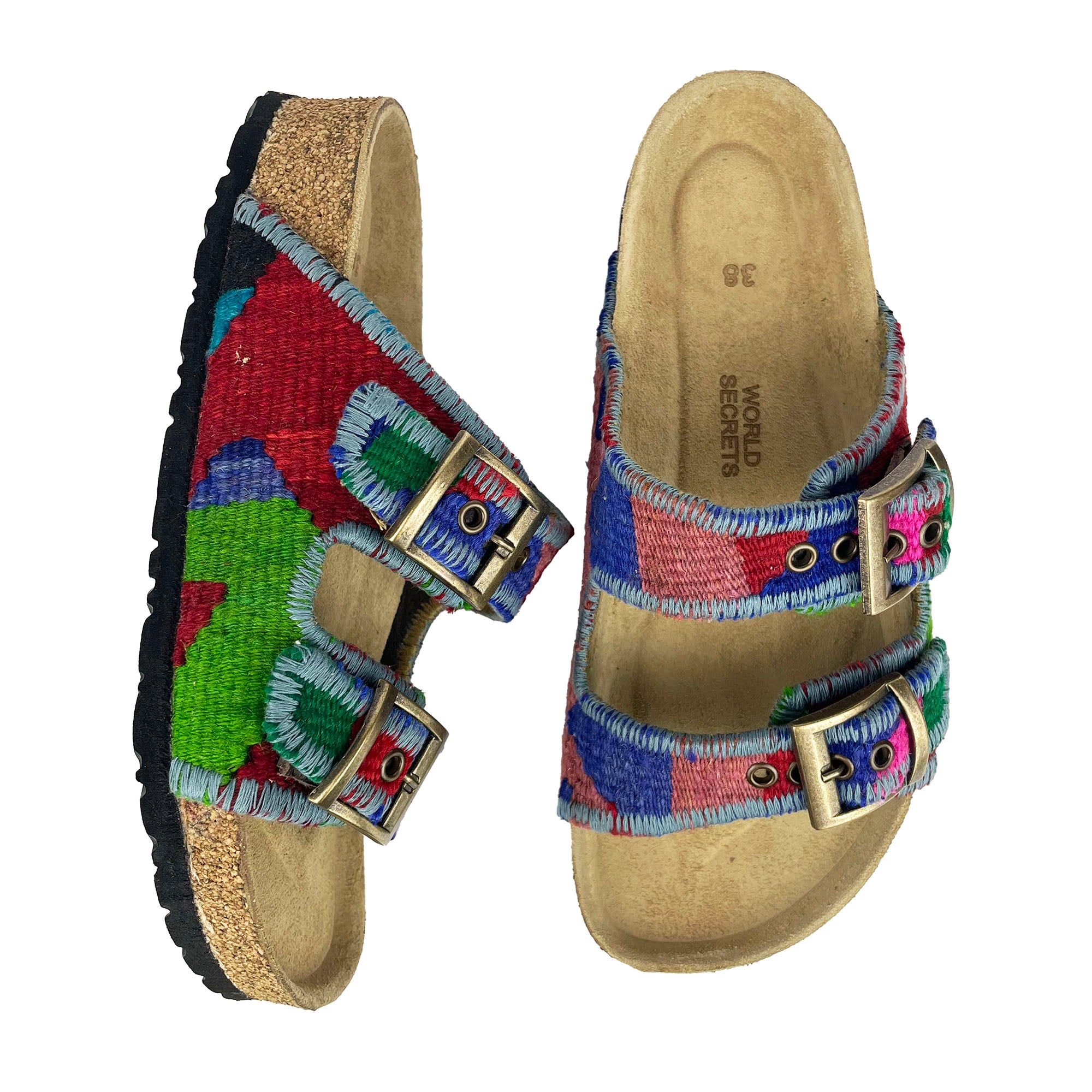 Ocean - UK 5 Kilim Sandals