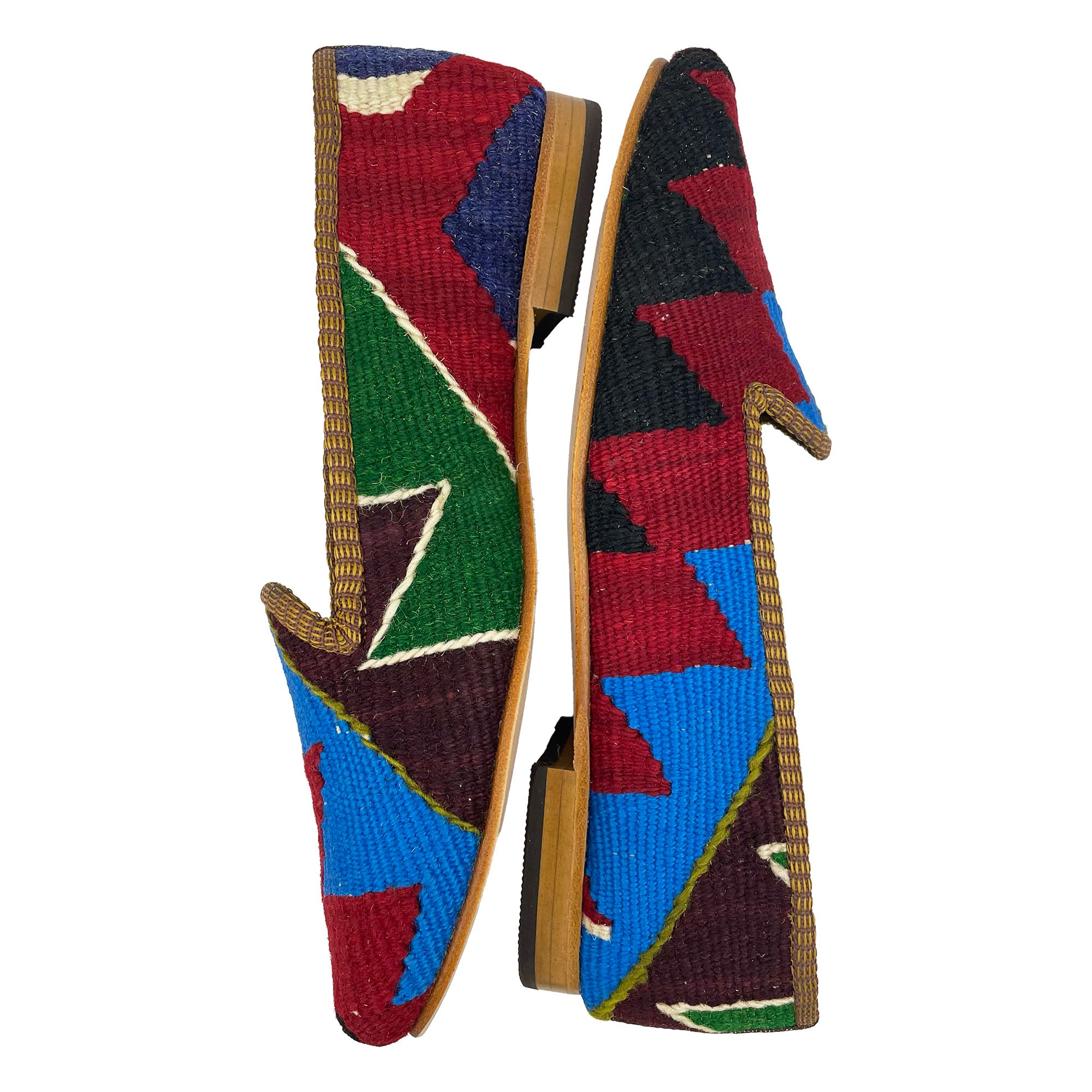 Maroon - UK 7 Ladies Kilim Shoe