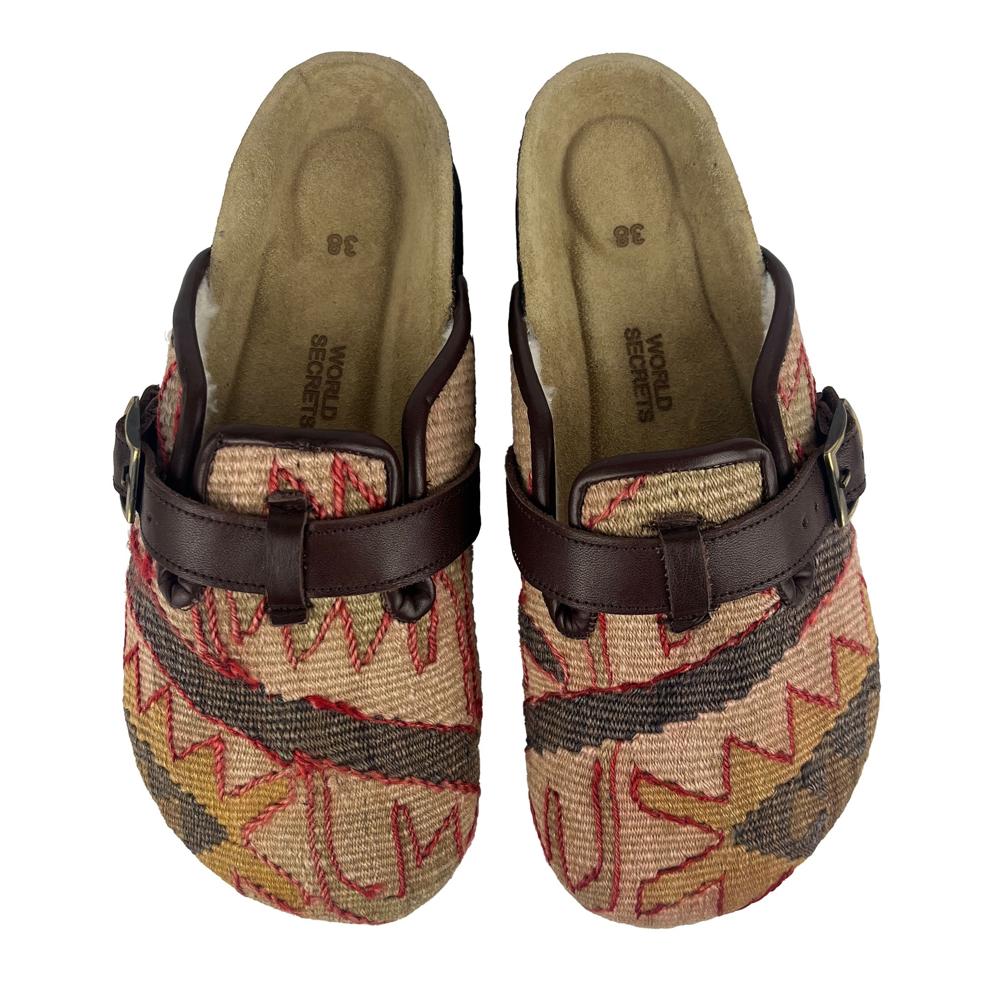 Cognac - UK 5 Ladies Carpet Clog