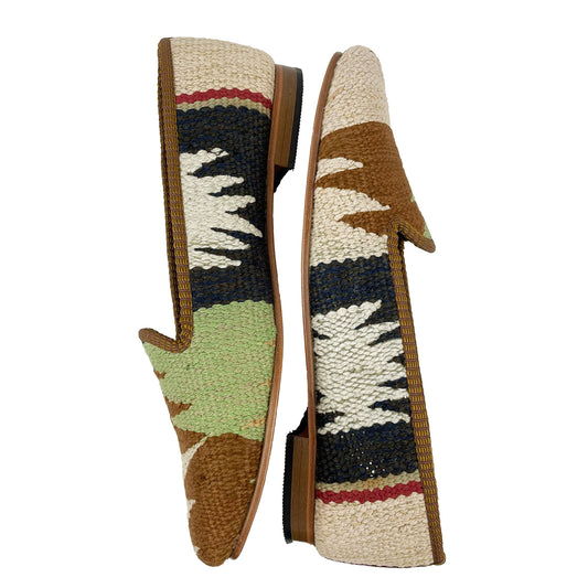 Lime - UK 9 Ladies Kilim Shoe