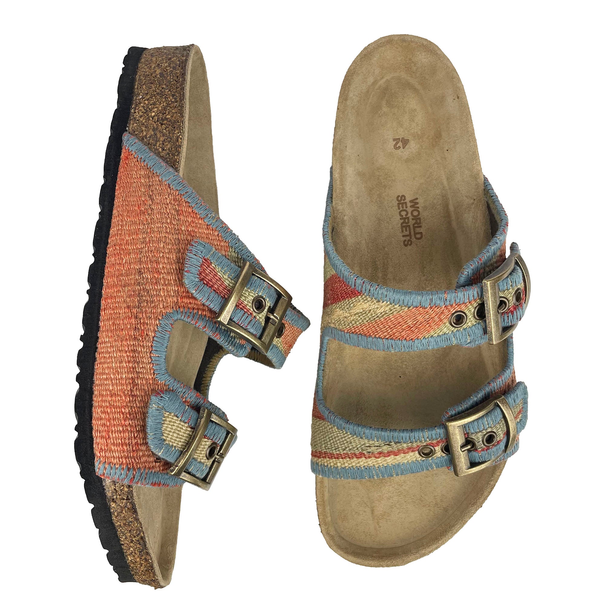 Peach - UK 9 Kilim Sandals