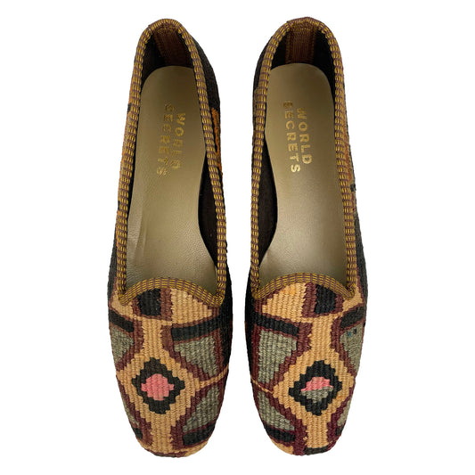 Praline - UK 9 Ladies Kilim Shoe
