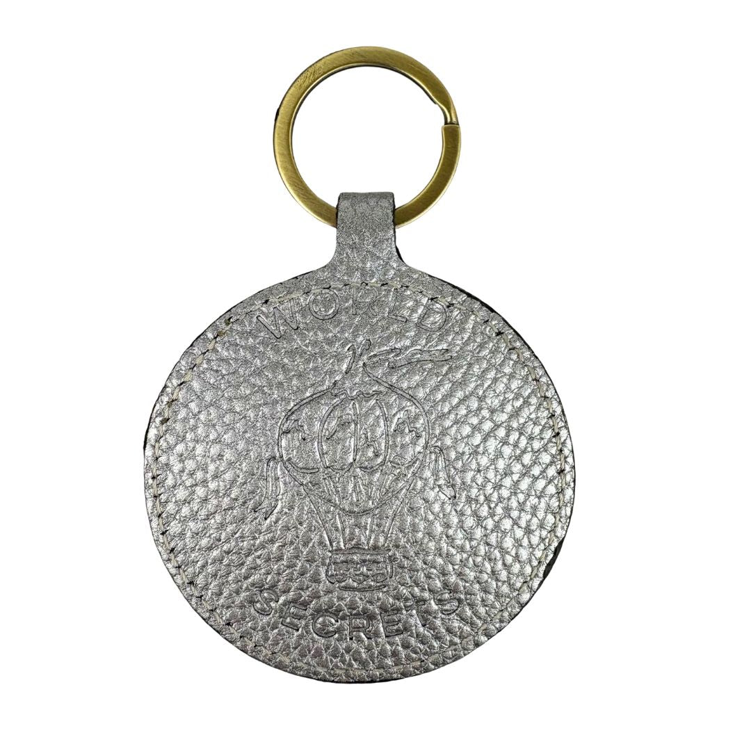 Should Have Been a Cowboy - Silver leather Ikat Keyring