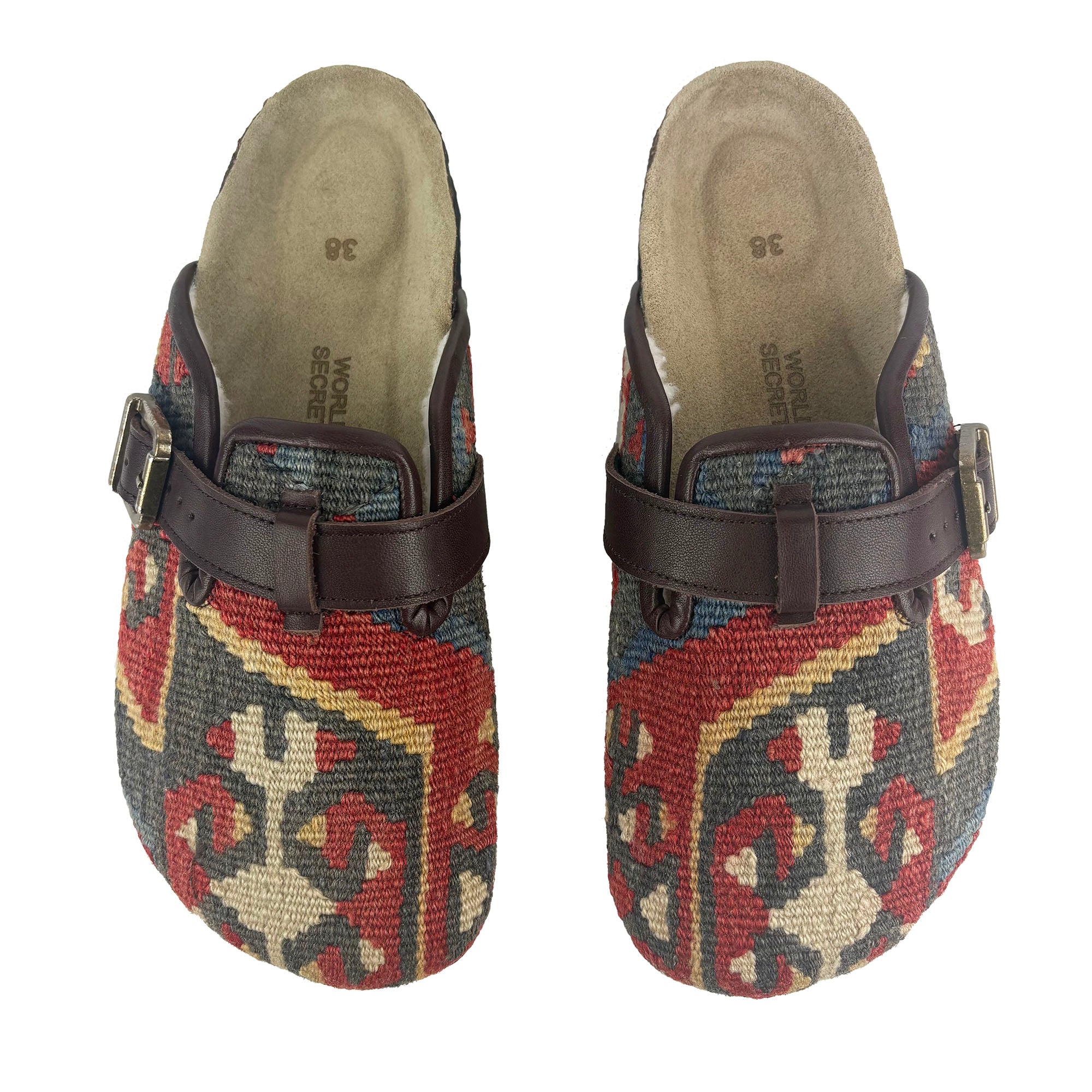 Cognac - UK 5 Ladies Carpet Clog