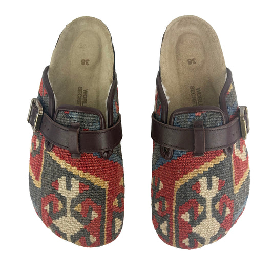 Cognac - UK 5 Ladies Carpet Clog