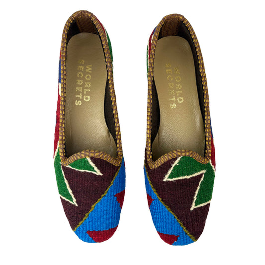 Flower - UK 3 Ladies Kilim Shoe
