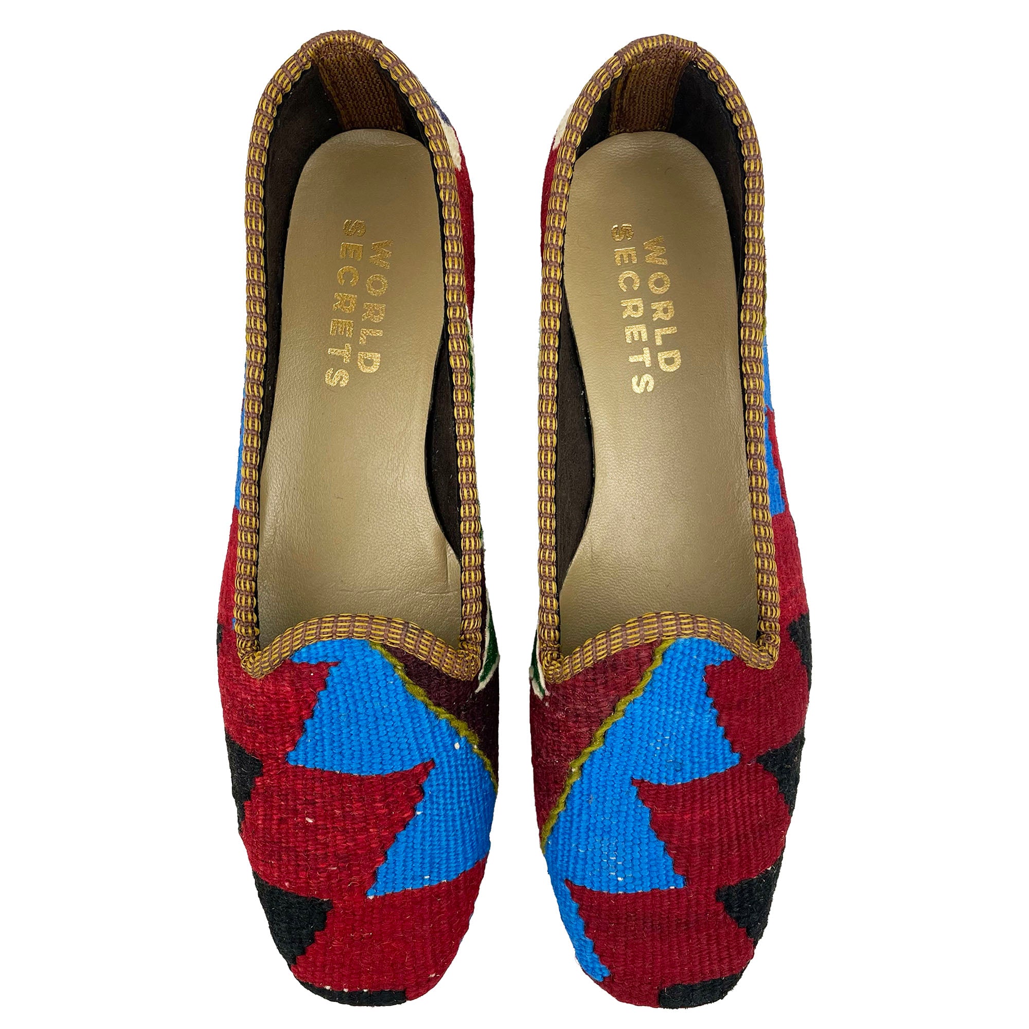Maroon - UK 7 Ladies Kilim Shoe