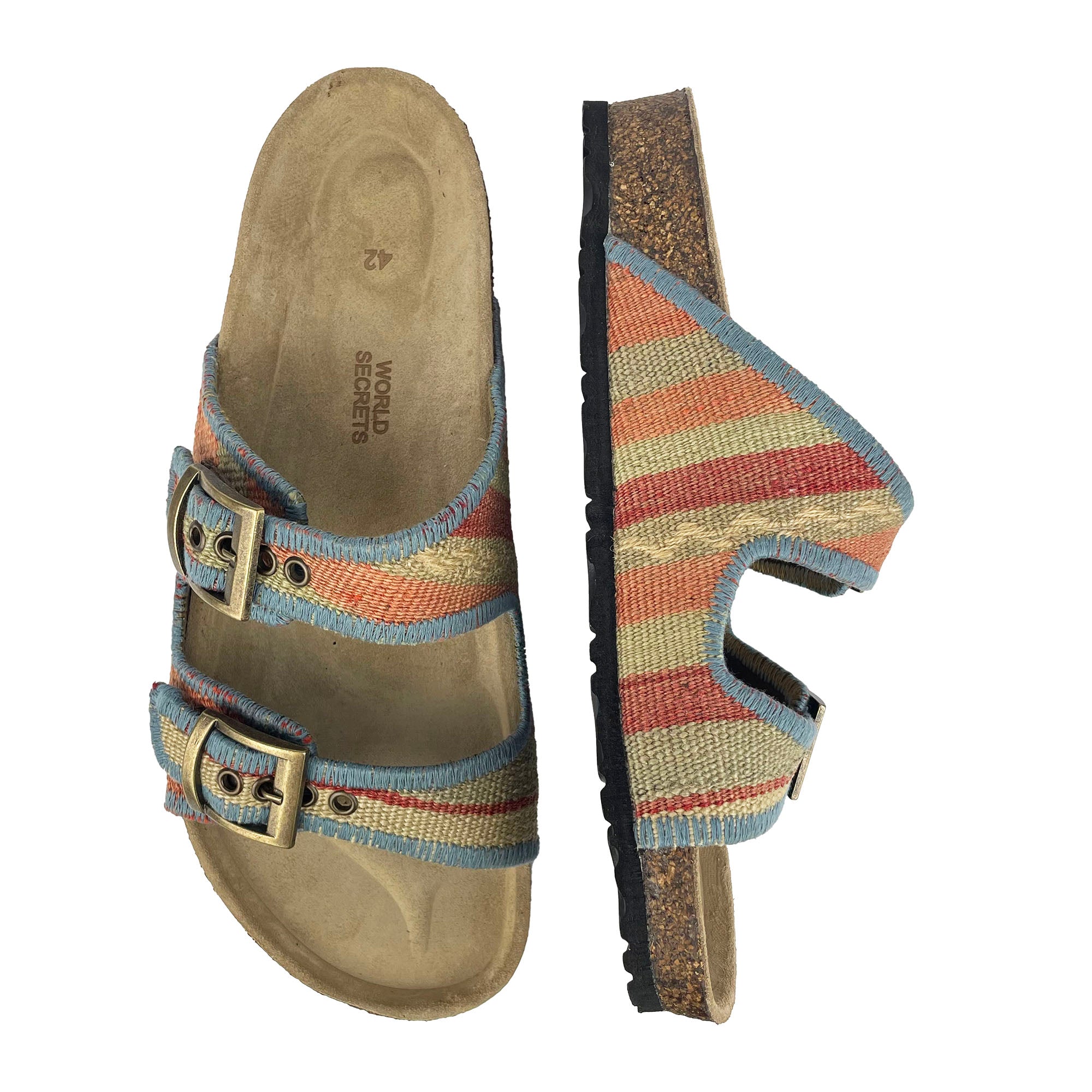 Peach - UK 9 Kilim Sandals