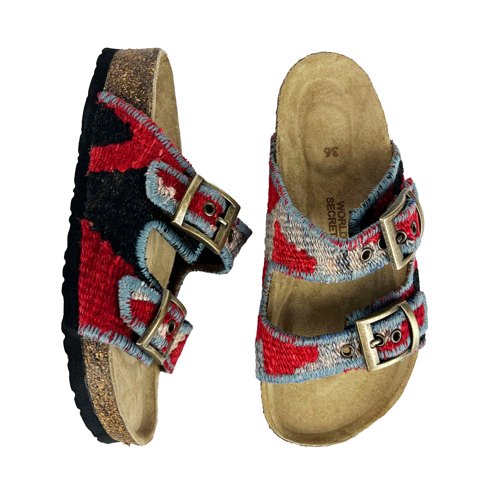 Denim- UK 3 Kilim Sandals