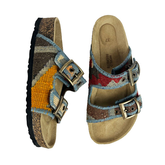 Pool - UK 4 Kilim Sandals