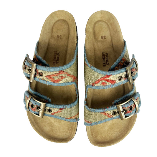Ocean - UK 5 Kilim Sandals