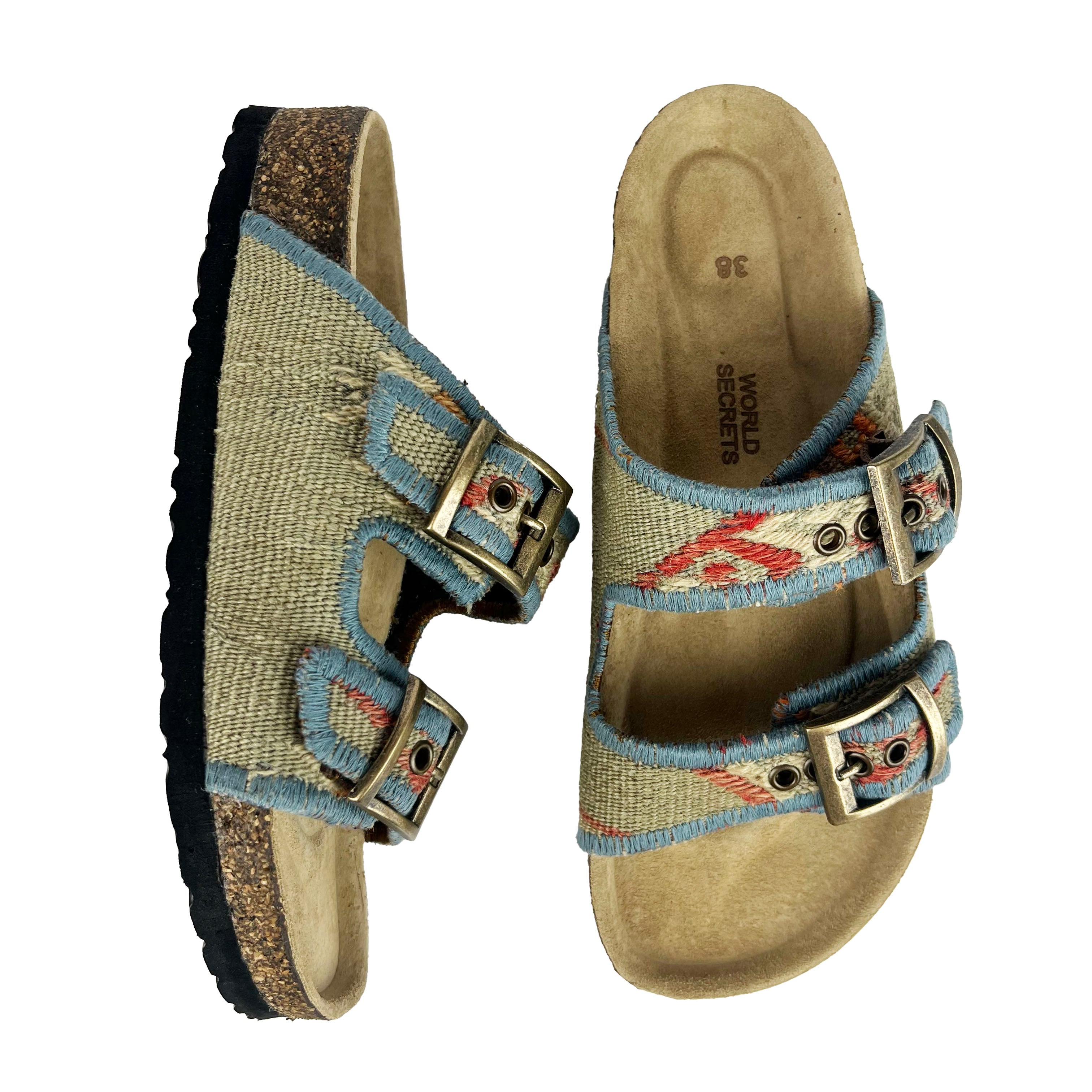 Ocean - UK 5 Kilim Sandals