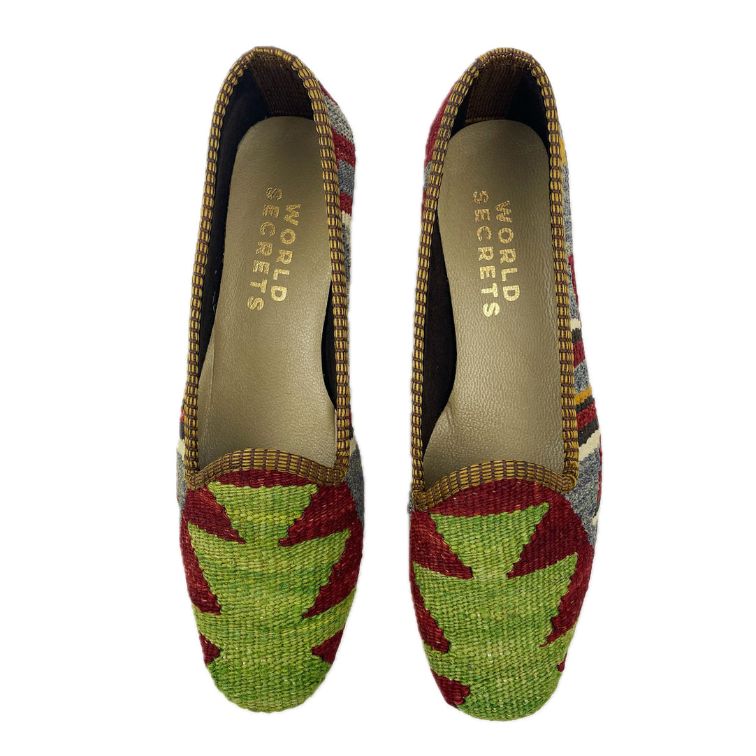 Checker - UK 5 Ladies Kilim Shoe