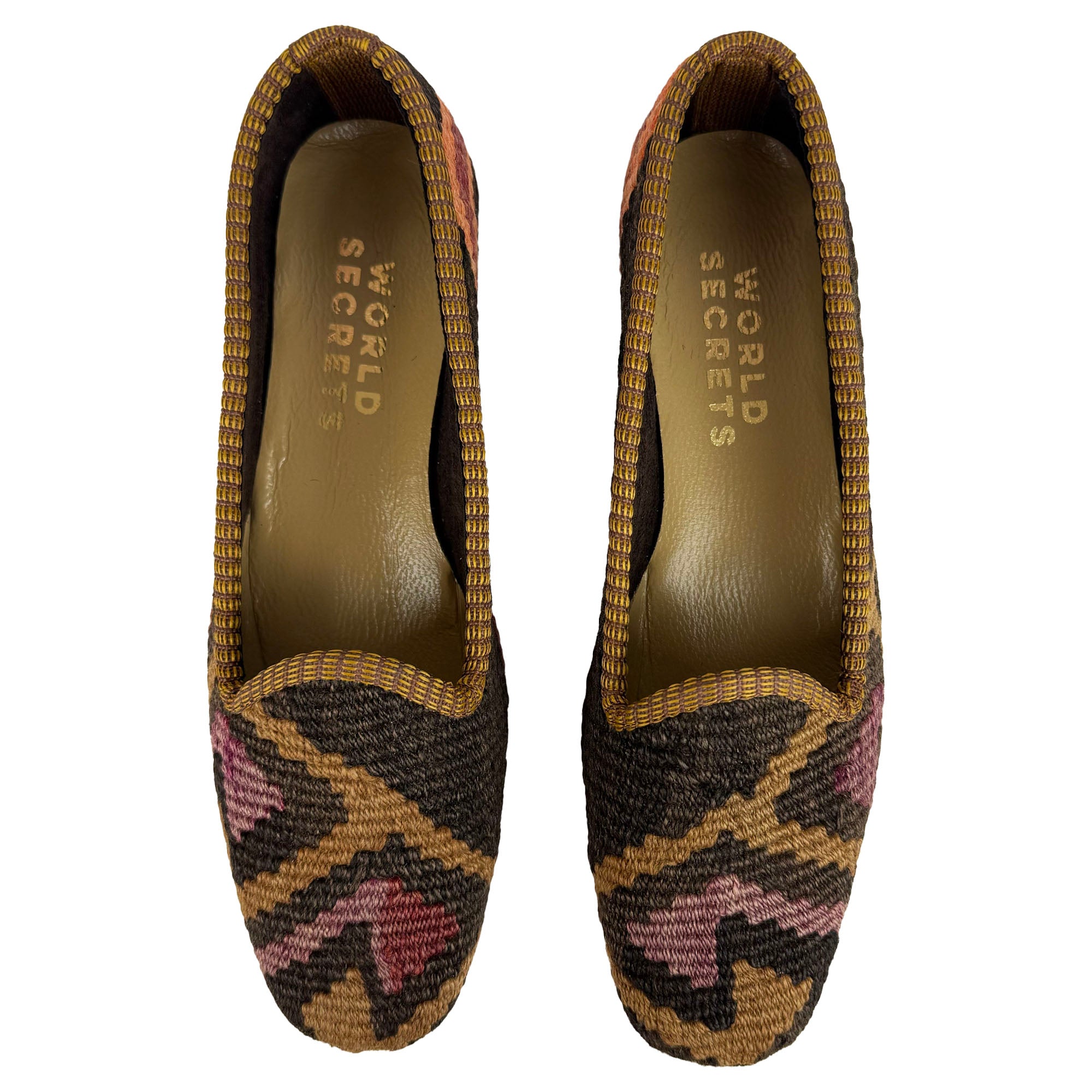 Brick - UK 5 Ladies Kilim Shoe