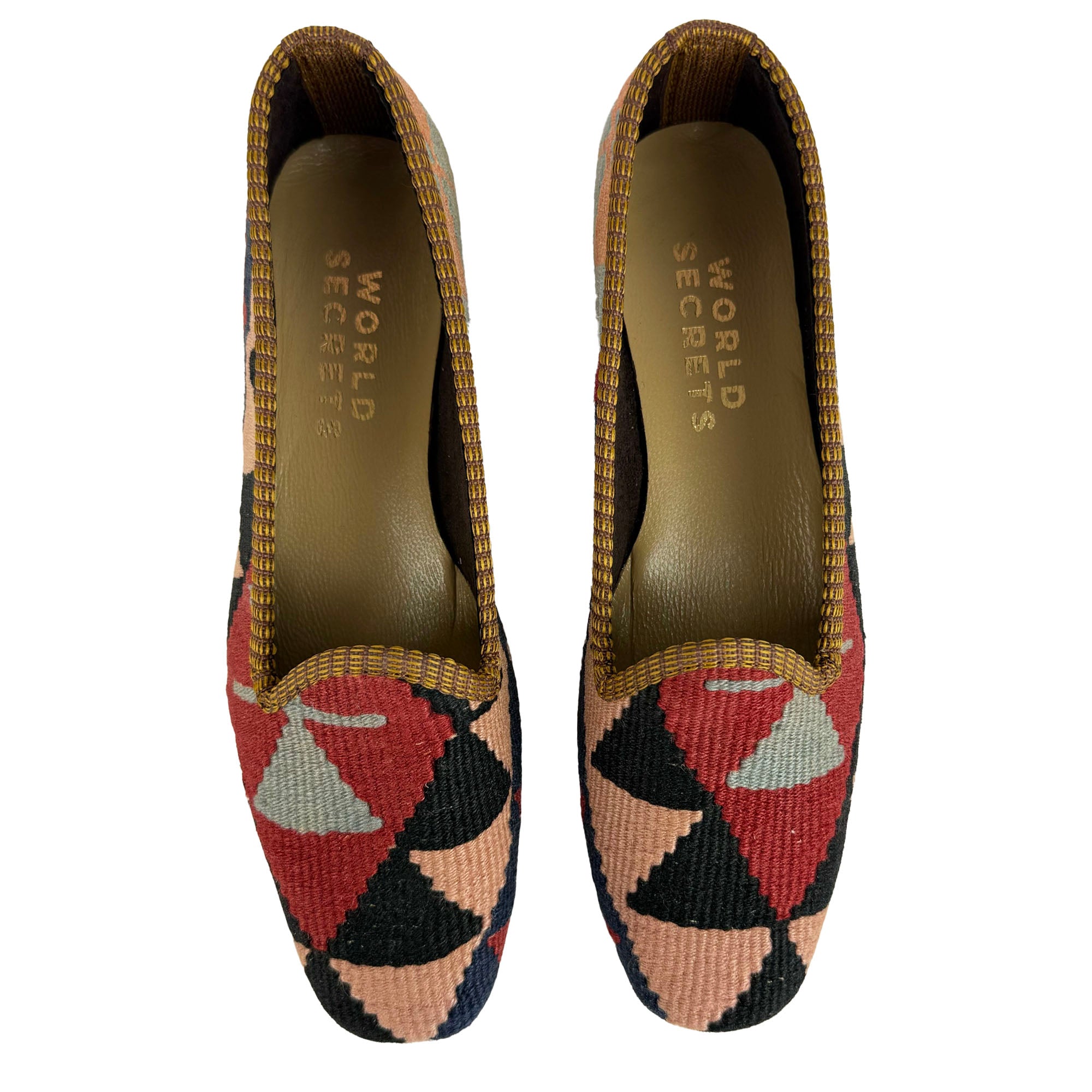 Checker - UK 5 Ladies Kilim Shoe