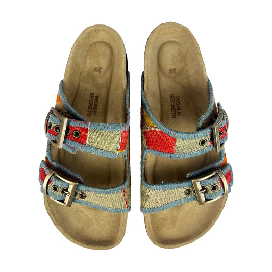 Moss - UK 6 Kilim Sandals