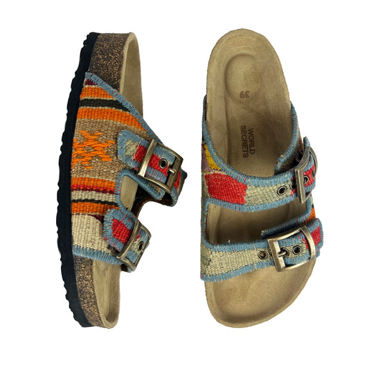 Moss - UK 6 Kilim Sandals