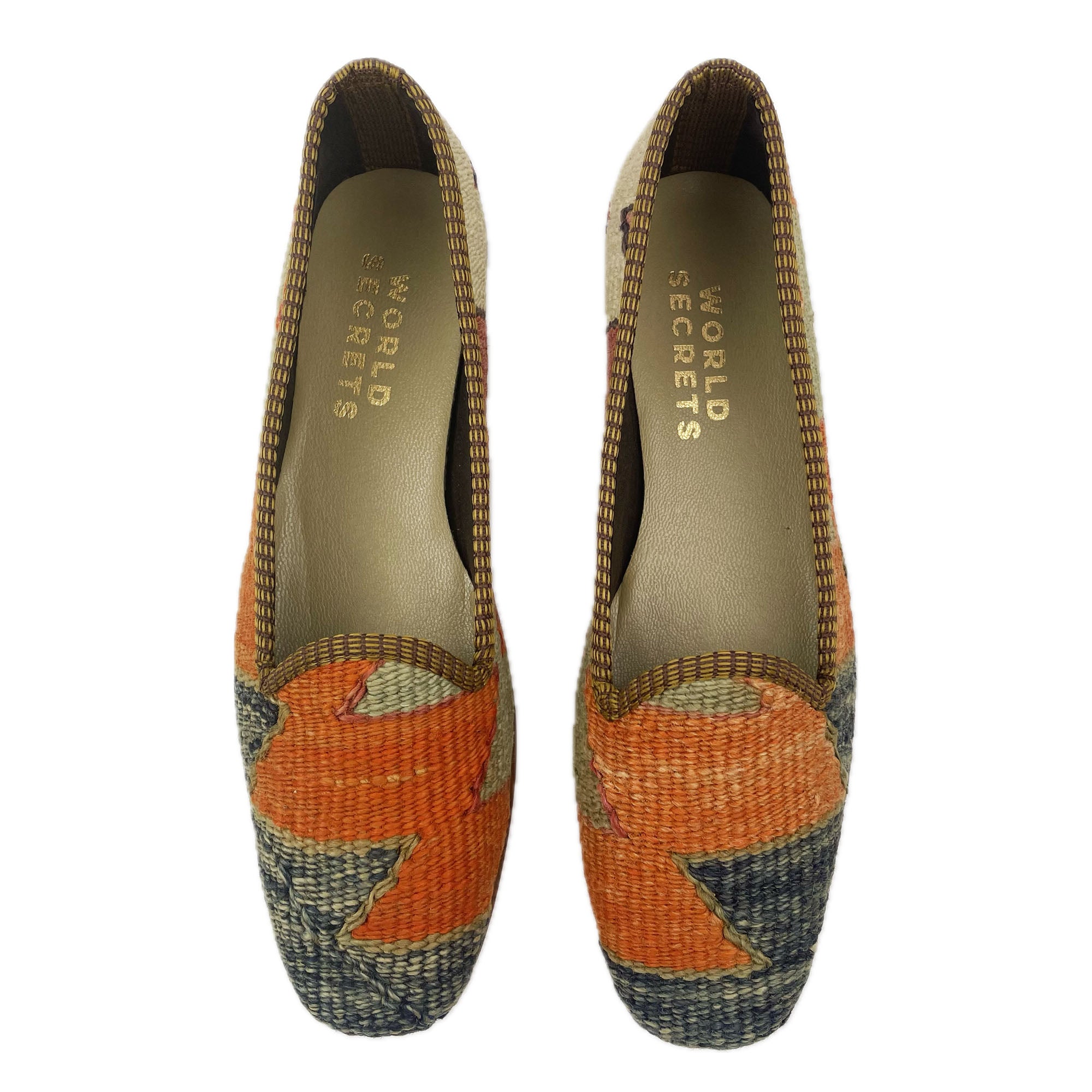 Tangarine - UK 6 Ladies Kilim Shoe