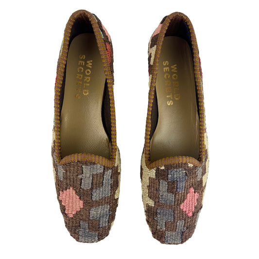 Denim - UK 4 Ladies Kilim Shoe