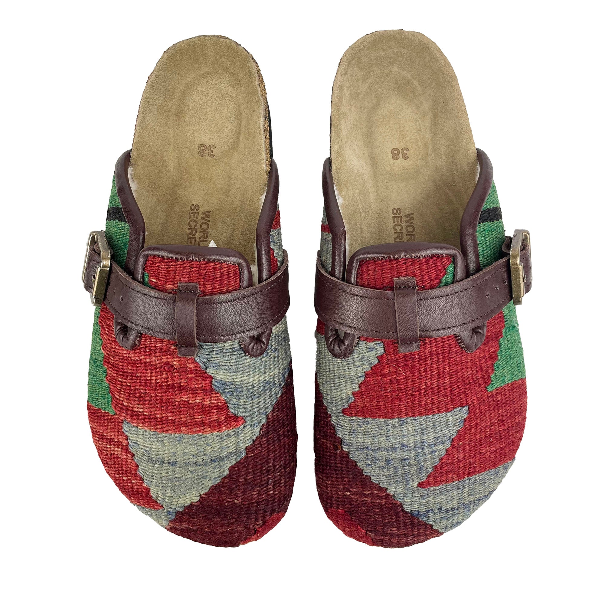Cognac - UK 5 Ladies Carpet Clog