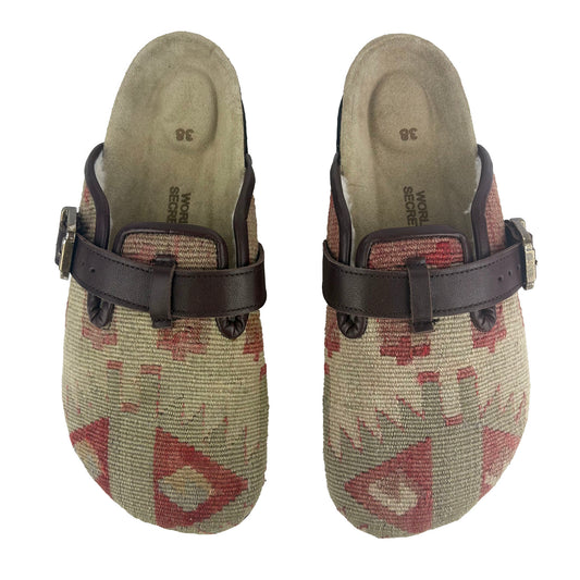 Olive - UK 5 Ladies Carpet Clog