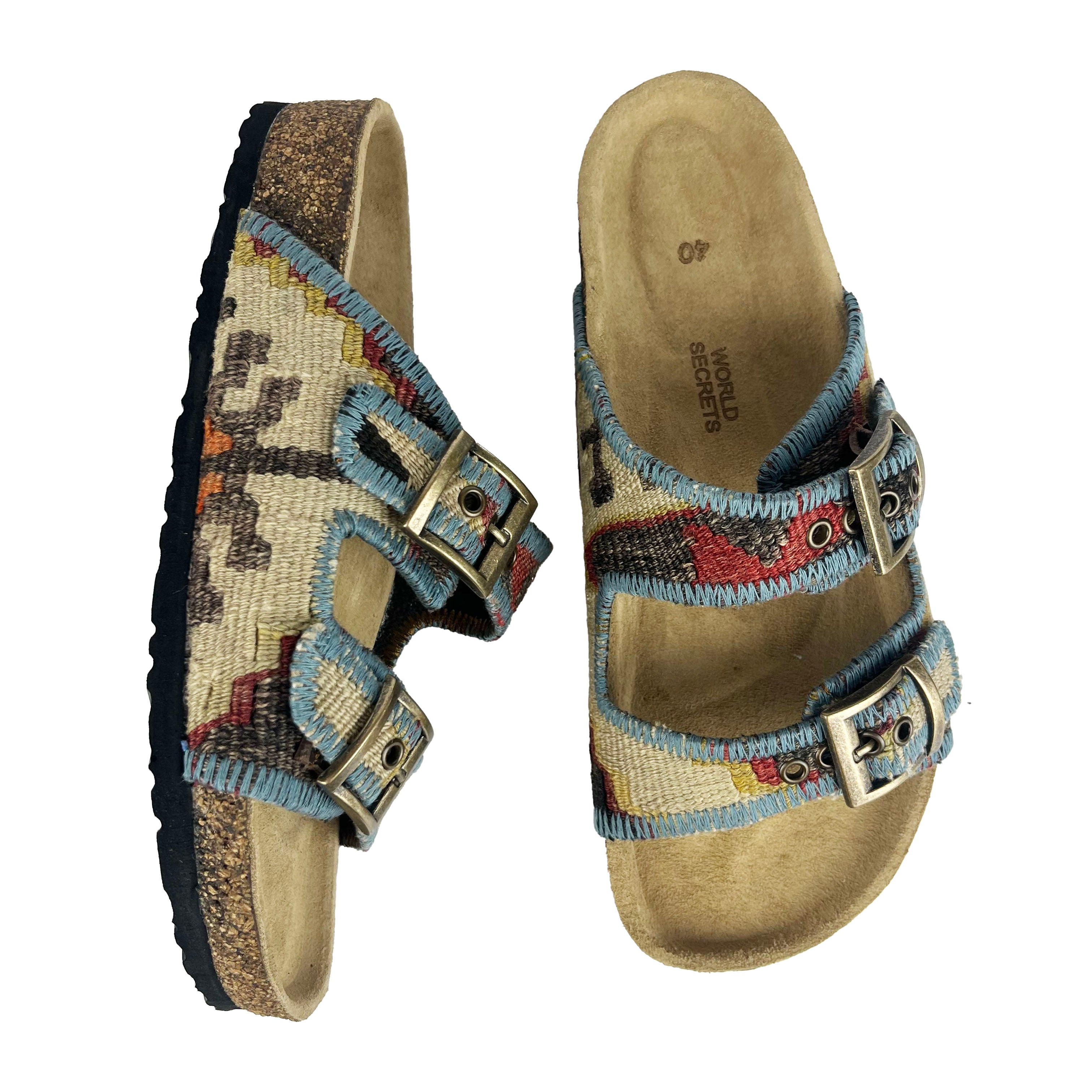 Puzzle - UK 7 Kilim Sandals