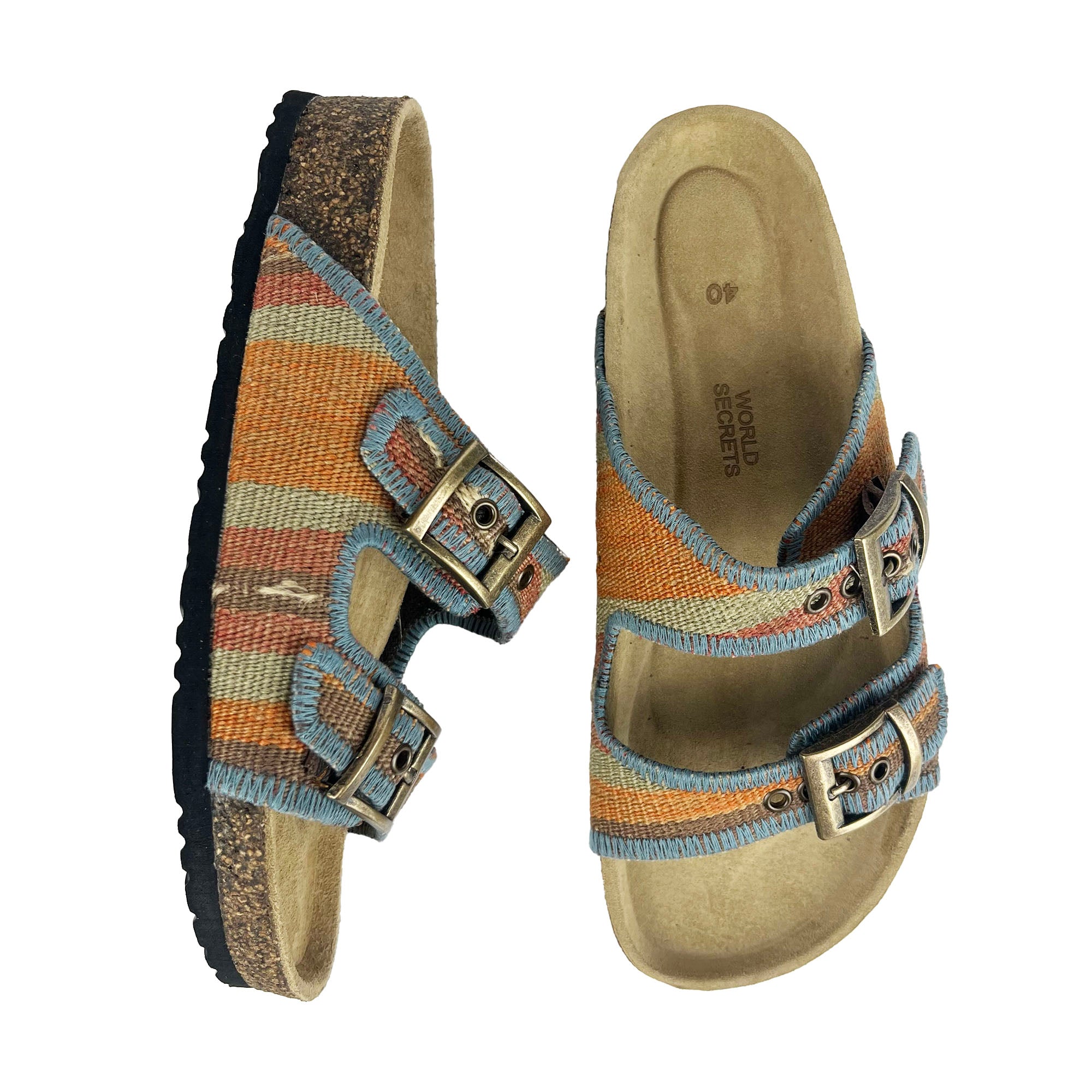 Melon - UK 7 Kilim Sandals
