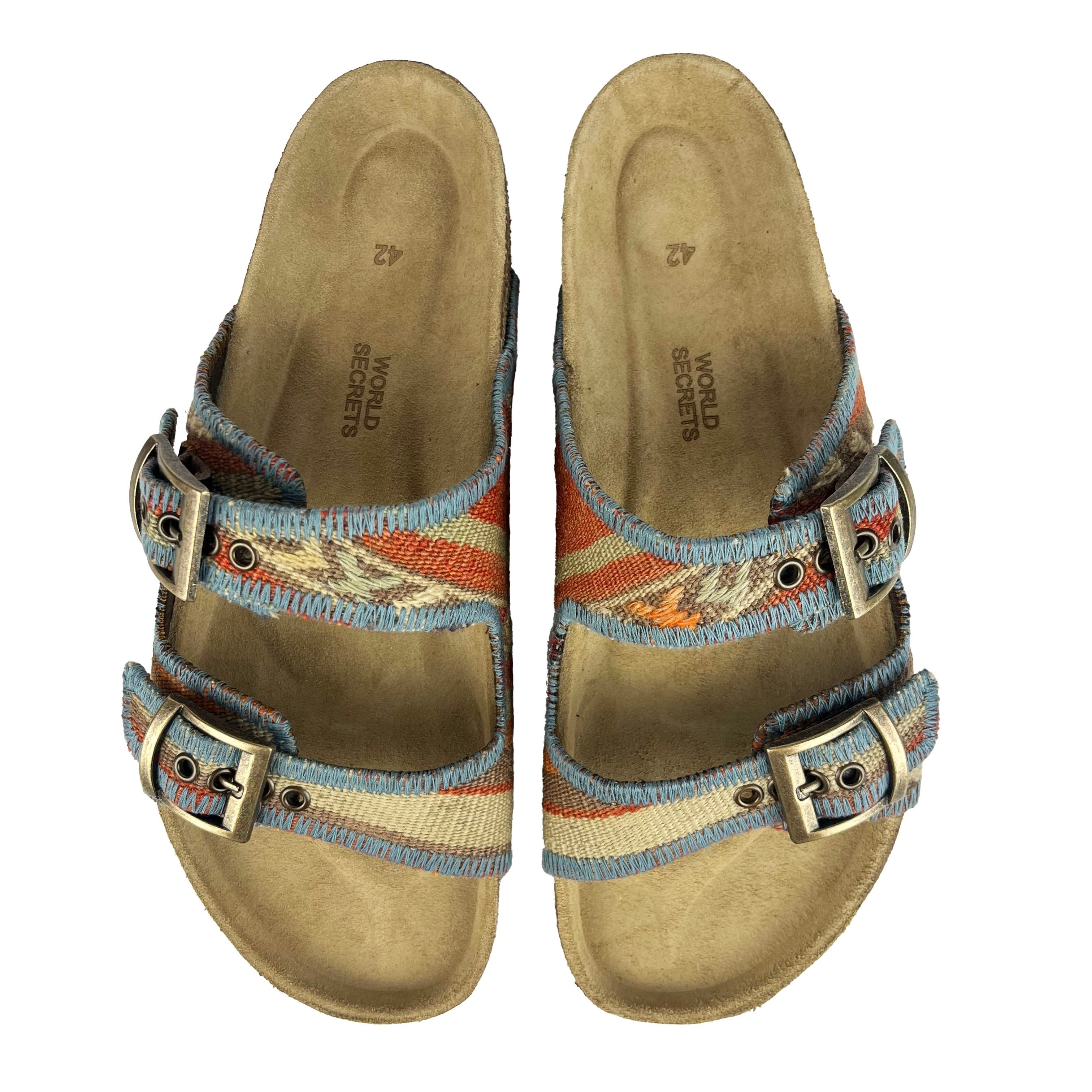Solar - UK 9 Kilim Sandals