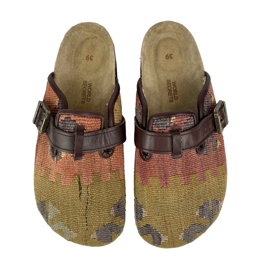 Brick - UK 6 Ladies Carpet Clog