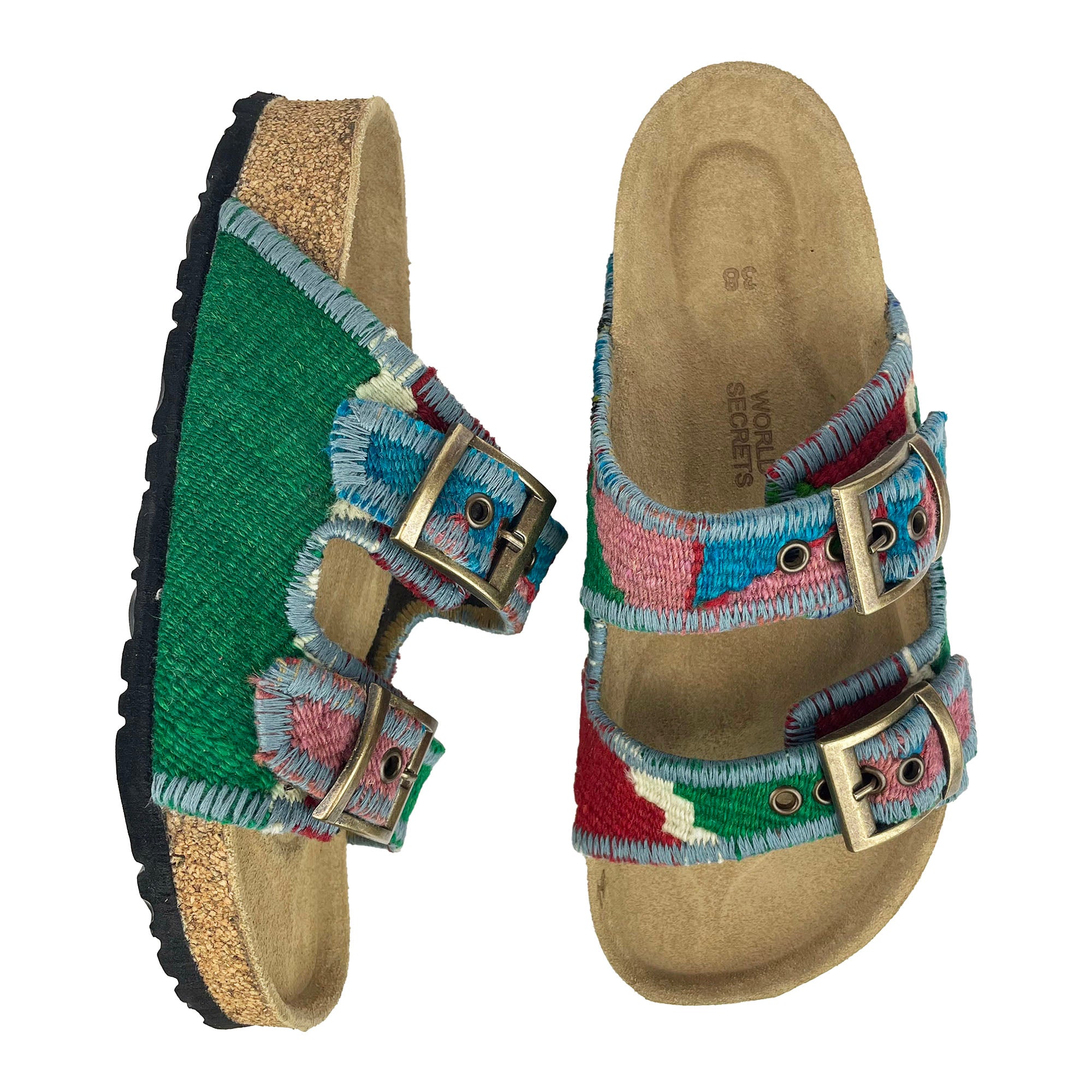 Forest - UK 5 Kilim Sandals