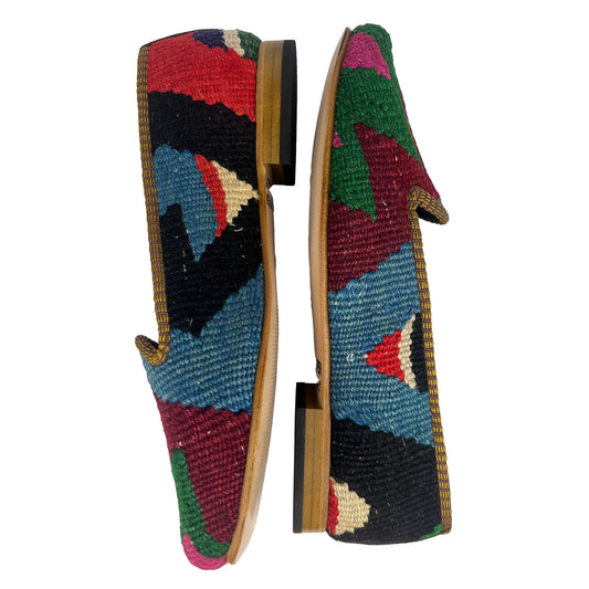 Wine - UK 4 Ladies Kilim Shoe