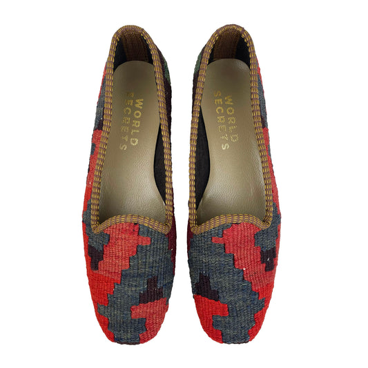 Denim - UK 4 Ladies Kilim Shoe