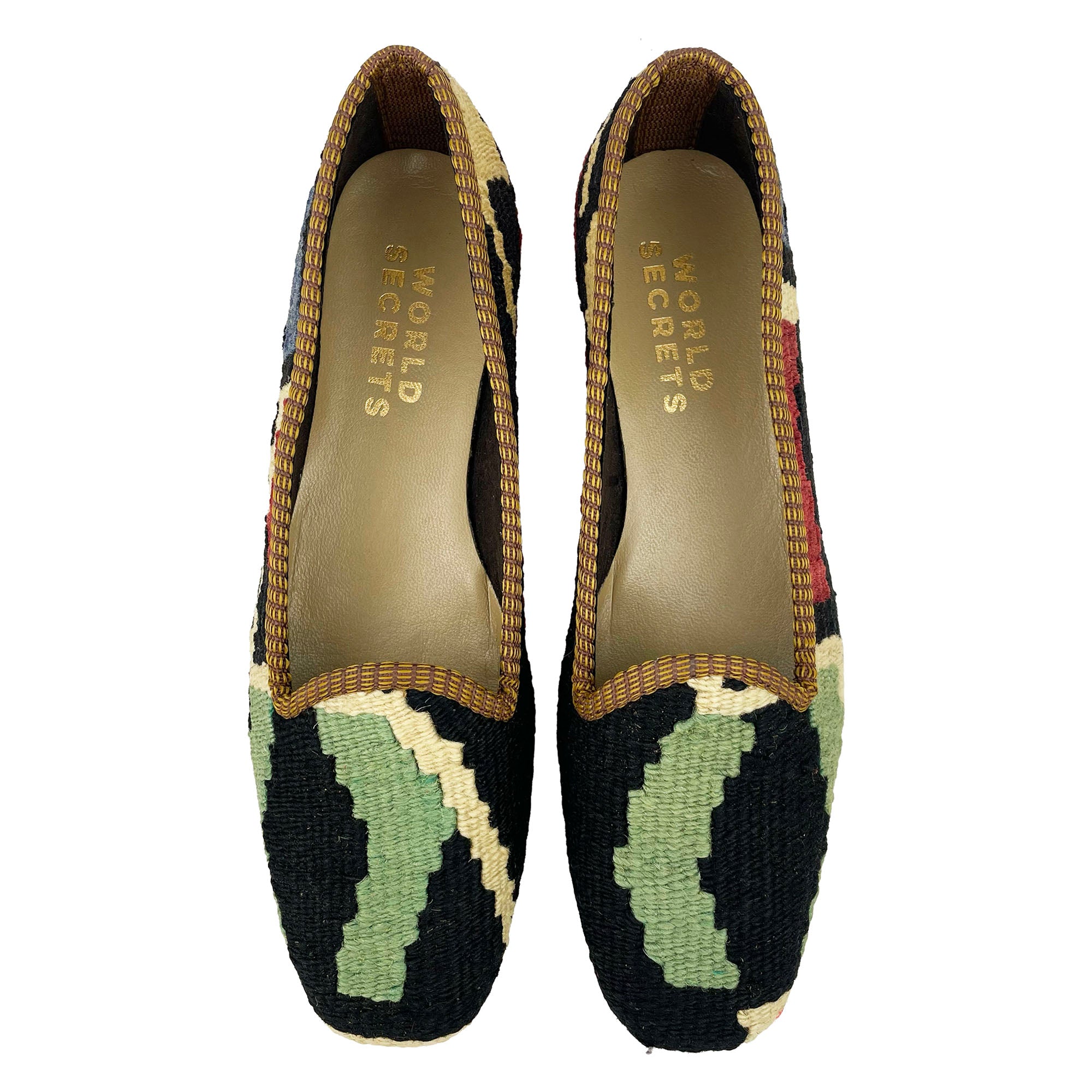 Olive - UK 7 Ladies Kilim Shoe